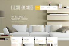 Web site designed by Joe Fisher for  a  home furnishings retailer