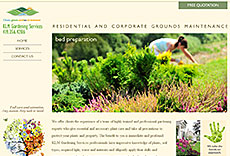 Web site designed by Joe Fisher for a landscape maintenence company